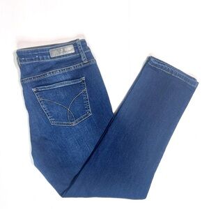 Calvin Klein Women’s Cropped Skinny Blue Jeans 12